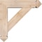 Ekena Millwork Traditional Arts and Crafts Smooth Bracket w/ Offset Brace, Douglas Fir, 5 1/2"W x 20"D x 20"H BKT0604X20X20TRA03SDF - alternate 3